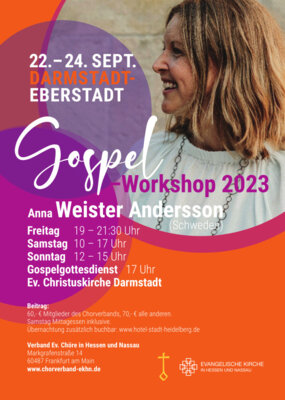 Meldung: Gospelworkshop mit Anna Weister Andersson