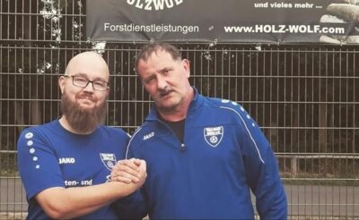 li. AbtL. Patrick Pape - re. Trainer Matthias Buchspieß (Bild vergrößern)