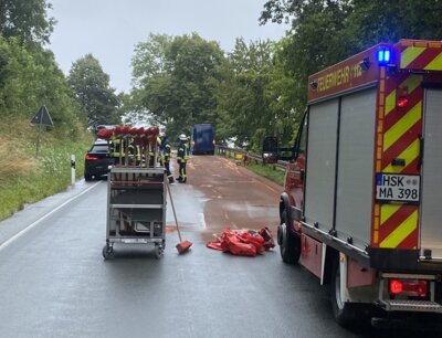 Meldung: Verkehrsunfall zwischen Oesdorf und Meerhof