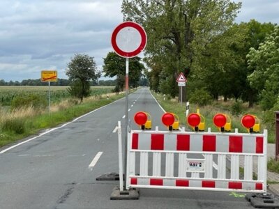 Vollsperrung der Landstraße 76 zwischen Westeregeln und Etgersleben