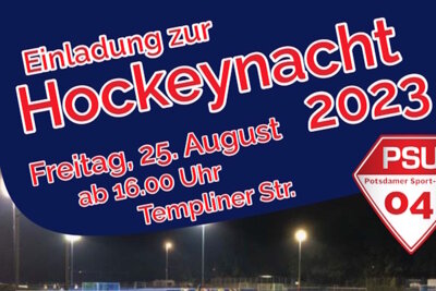 Foto zur Meldung: Hockeynacht 2023 am 25. August
