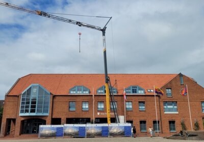 Foto zur Meldung: Wyker Amtsgebäude wird zur Baustelle