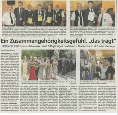 Ein Zusammengehörigkeitsgefühl, "das tragt"