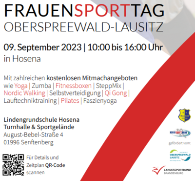 Frauensporttag des Landkreises OSL am 9. September 2023 in Hosena