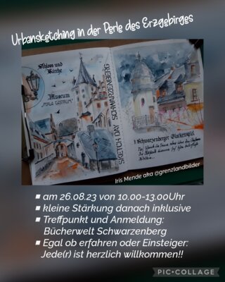 Urbansketching in Schwarzenberg