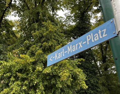 Karl-Marx-Platz gesperrt (Bild vergrößern)