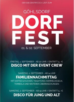 Dorffest in Göhlsdorf am ersten September-Wochenende (Bild vergrößern)