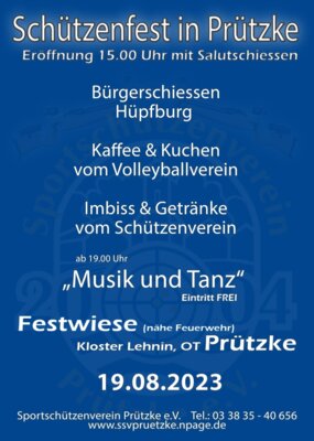 Schützenfest in Prützke am 19.8. (Bild vergrößern)