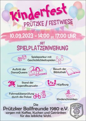 Kinderfest in Prützke am 10.9.23 (Bild vergrößern)