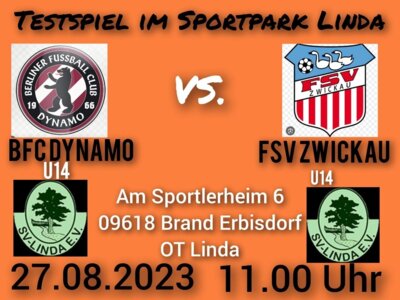 BFC Dynamo Berlin U14/U15 zu Gast im Sportpark - Freundschaftsspiel gegen Zwickau