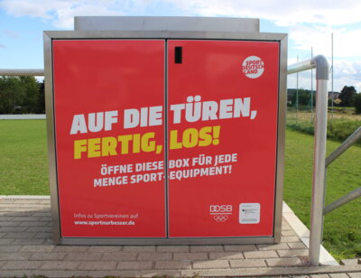 Foto zur Meldung: DOSB Sportbox bald in Klettbach für alle verfügbar