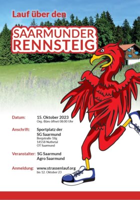 Meldung: 15.10.2023 - Lauf über den Saarmunder Rennsteig