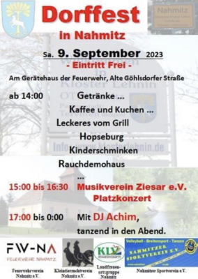 Dorffest in Nahmitz (Bild vergrößern)