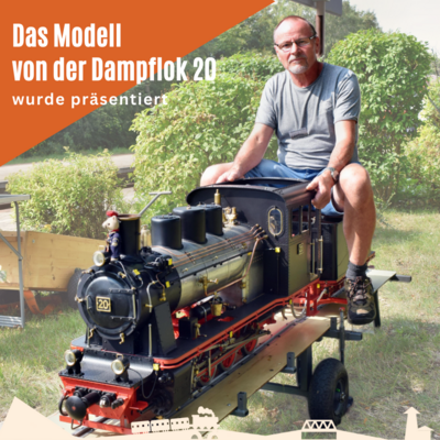 Foto zur Meldung: Das Modell von der Lok 20 wurde präsentiert