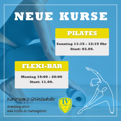 Neue Pilates & Flexi-Bar Kurse (Bild vergrößern)