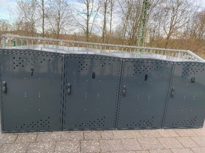 Fahrradbox steht zur Verfügung (Bild vergrößern)