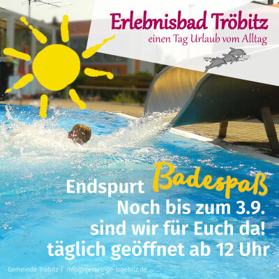 Meldung: Endspurt Badesaison - verlängerte Saisonöffnung
