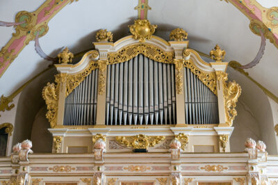 Silbermann-Orgel Burgk, Foto: Nico Stengert