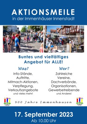 Große Aktionsmeile in der Immenhäuser Innenstadt (Bild vergr&ouml;&szlig;ern)