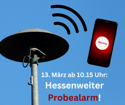 Hessenweiter Warntag am 13. März 2025