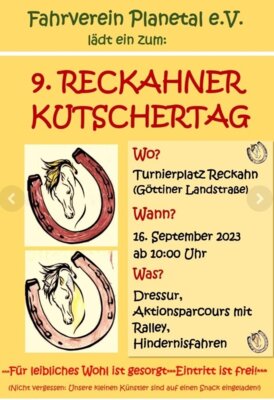 9. Kutschertag auf dem Turnierplatz in Reckahn (Bild vergrößern)