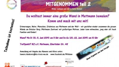 Malaktion „Mitgenommen“ (Bild vergrößern)