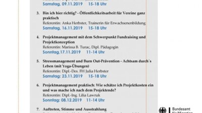 Multiplikatorenschulungen (Bild vergrößern)
