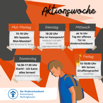 Programm in der Aktionswoche (Bild vergrößern)