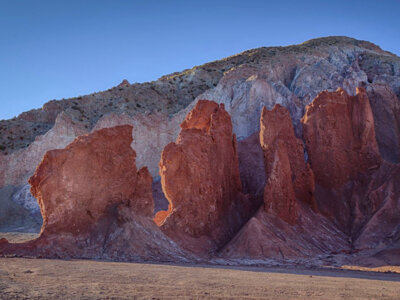 Rainbow Valley in der Atacamawüste in Chile. Foto: Dirk Richard Heidinger