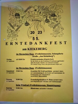 55. Erntedankfest im Kiekeberg Museum