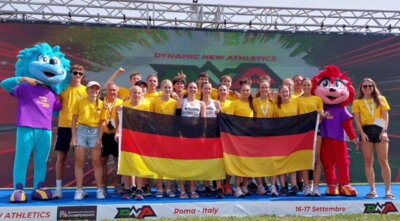 Link zu: Anna Koch und Sarah Schumacher überzeugen im Team Young German Eagles bei U20 Club-EM in Rom mit 3. Platz