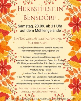 Herbstfest in Bensdorf (Bild vergrößern)