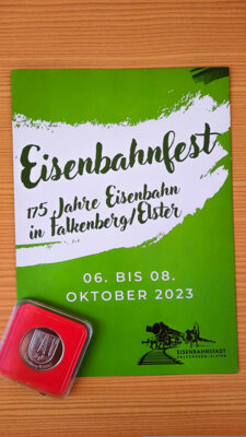 Meldung: Jubiläumsmünze zum Eisenbahnfest