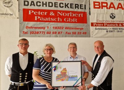 131-jähriges Firmenjubiläum der Dachdeckerei Paatsch gefeiert (Bild vergrößern)
