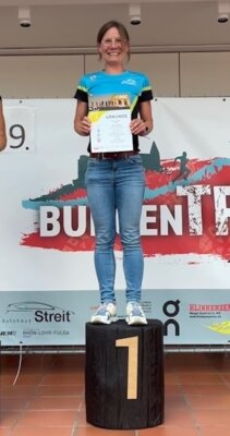 Julia Heinz 1. Platz 20km Burgentrail