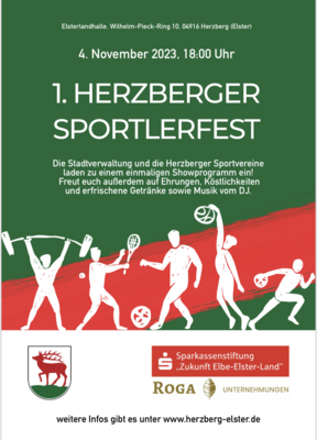 Meldung: 1. Herzberger Sportlerfest am 04.11.2023