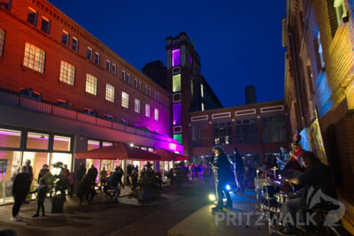 Museumsnacht im Innenhof der Museumsfabrik. Foto: Lars Schladitz/Museumsfabrik Pritzwalk