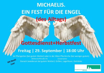 Michaelisfest - Gottesdienst am 29.9., 18:00 Uhr, Pfarrgarten Möllendorffstraße 33