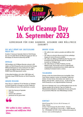 World Cleanup Day 2023 (Bild vergrößern)