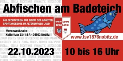 Vorschaubild zur Meldung: Abfischen am Badeteich