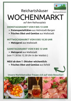 neuer Gemüsestand auf dem Samstags-Markt (Bild vergrößern)