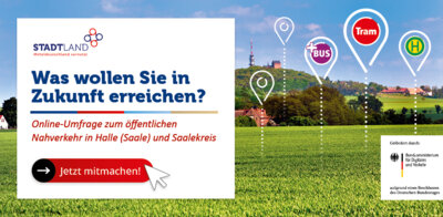 Online-Umfrage zum öffentlichen Nahverkehr in Halle (Saale) und Landkreis Saalekreis (Bild vergrößern)