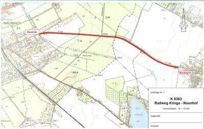 Foto zur Meldung: Erweiterung des Radwegnetzes zwischen Naunhof und Klinga