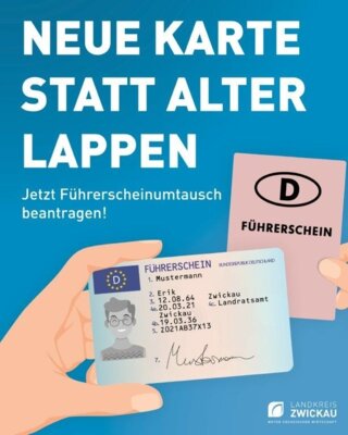 Landkreis Zwickau informiert zum mobilen Führerscheintausch