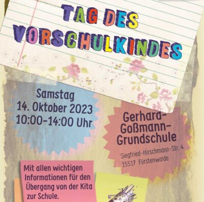 Tag des Vorschulkindes in der Gerhard-Goßmann-Grundschule