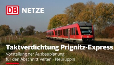 20. November 2023 - Infoveranstaltung Deutsche Bahn - Ausbau Prignitz-Express
