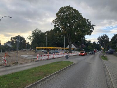 Unser Bild zeigt in den Kreuzungsbereich Sonnenstraße/Falkenhagener Straße.