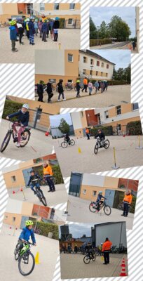 Fahrradtraining der 4.Klassen (Bild vergrößern)