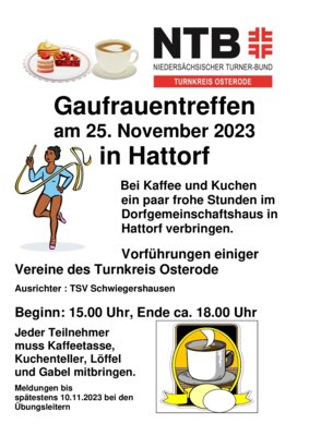 Ankündigung: Frauentreffen am 25.11.2023 in Hattorf