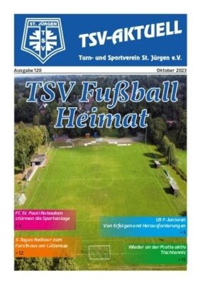 Titelseite TSV Aktuell - Oktober 2023 (Bild vergrößern)